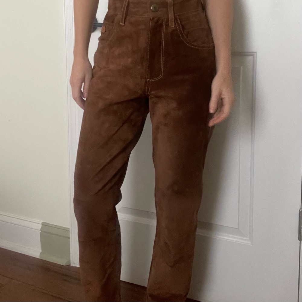 Ramón Villamor High Rise Suede Pants